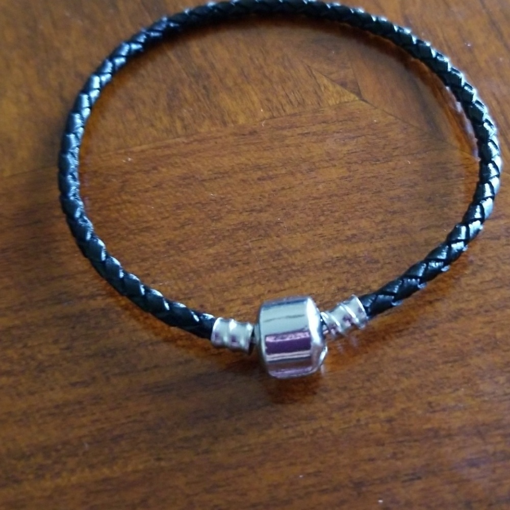 Black braided bracelet